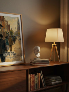 Why We Can't Wait watercolour print on bookshelf – Martin Luther King Jr. fan gift