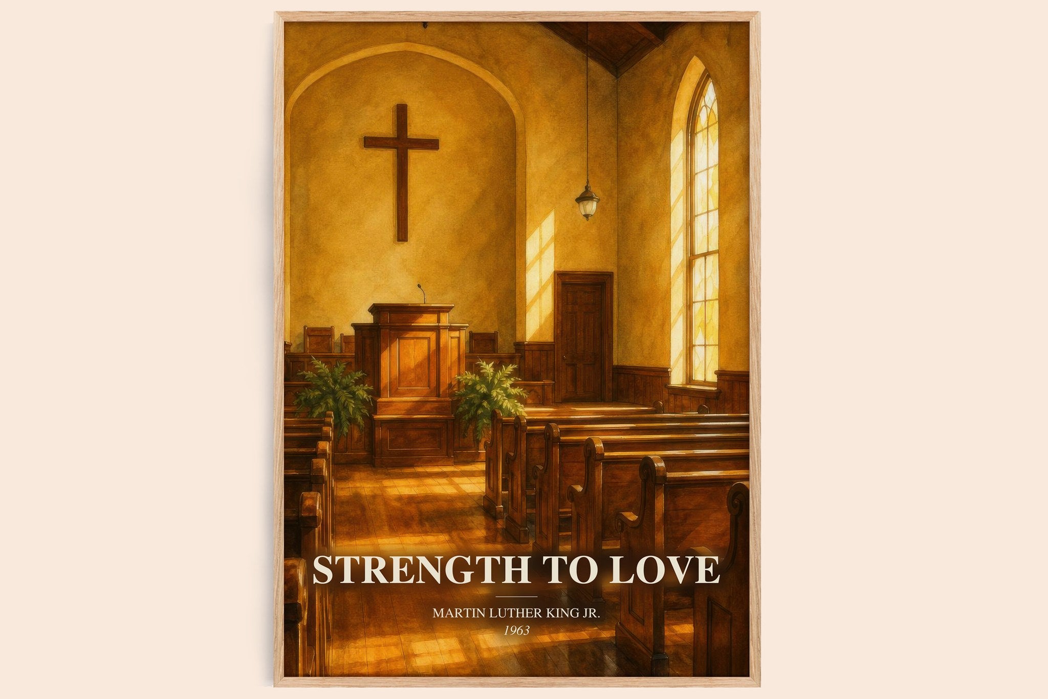 Strength to love Book Watercolour Illustration by M. Jr.