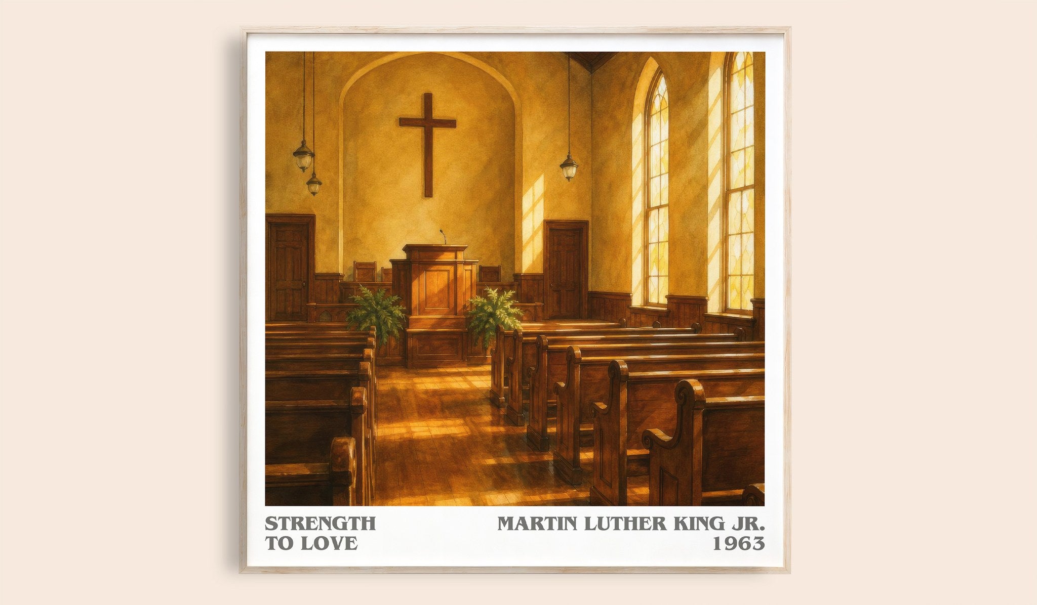 Strength to love Literary Art Print by Martin Luther King Jr.
