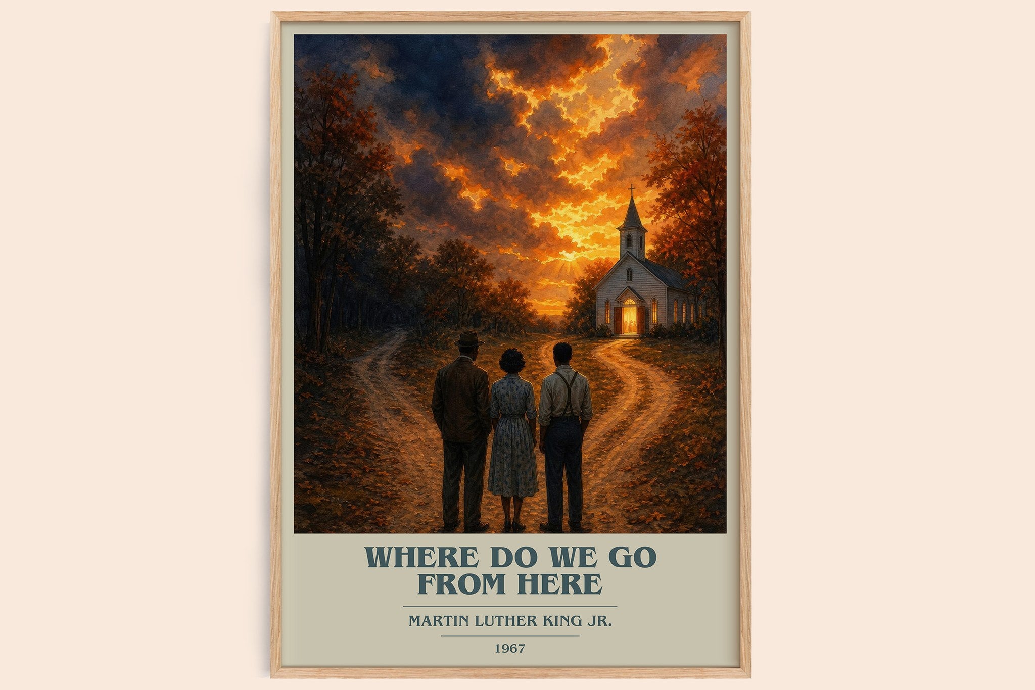 Where do we go from here Book Cover Poster by Martin Luther King Jr.