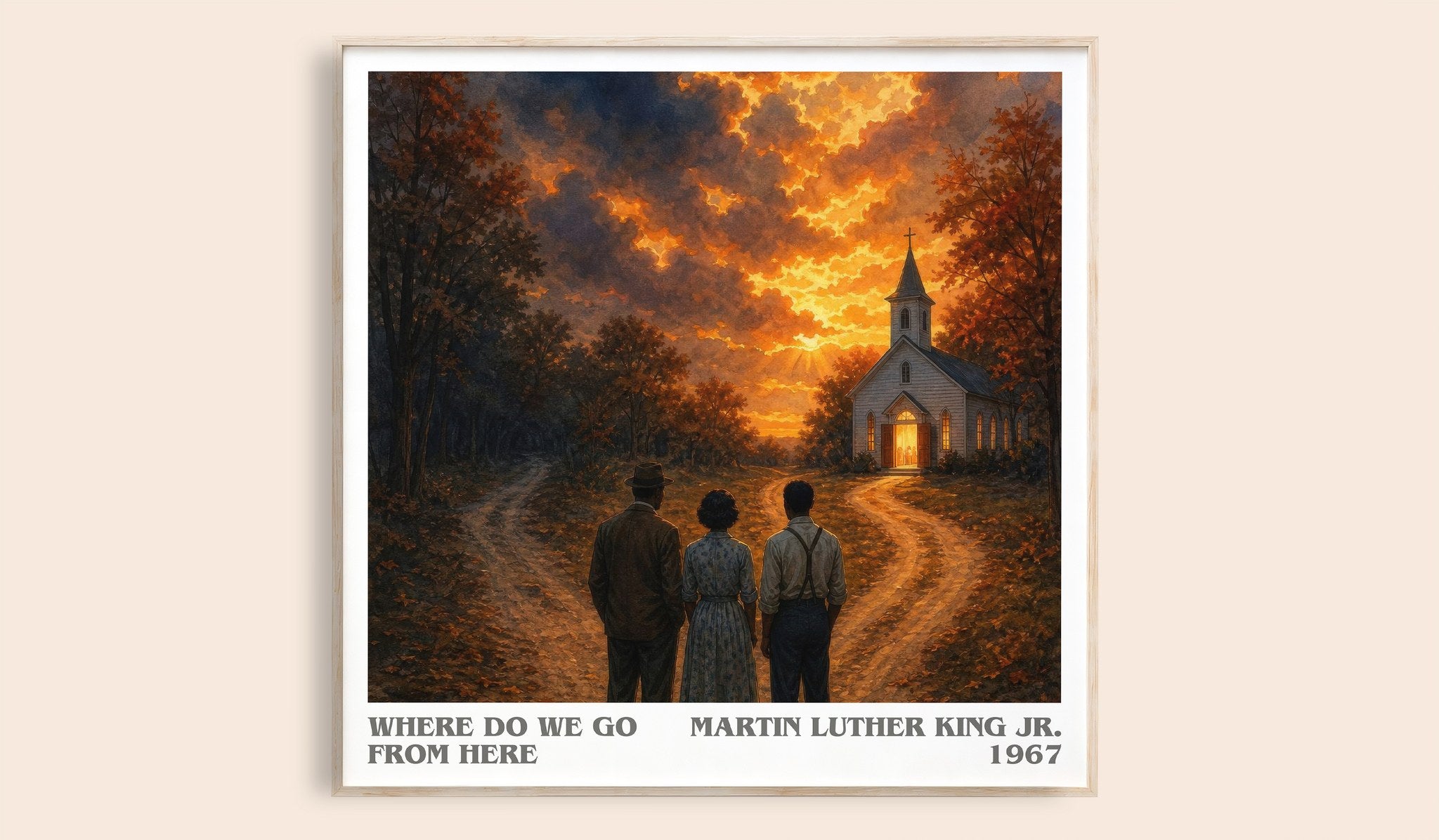 Where do we go from here Literary Art Print by Martin Luther King Jr.