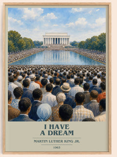 I have a dream book cover book poster by Martin Luther King Jr. – framed literary art print