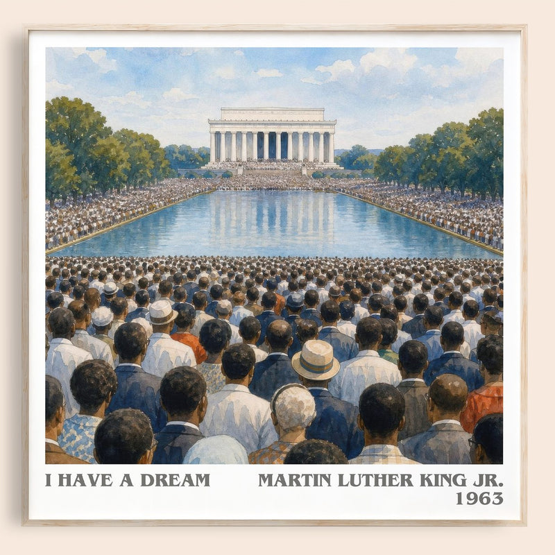 I have a dream literary book poster by Martin Luther King Jr. – framed literary art print