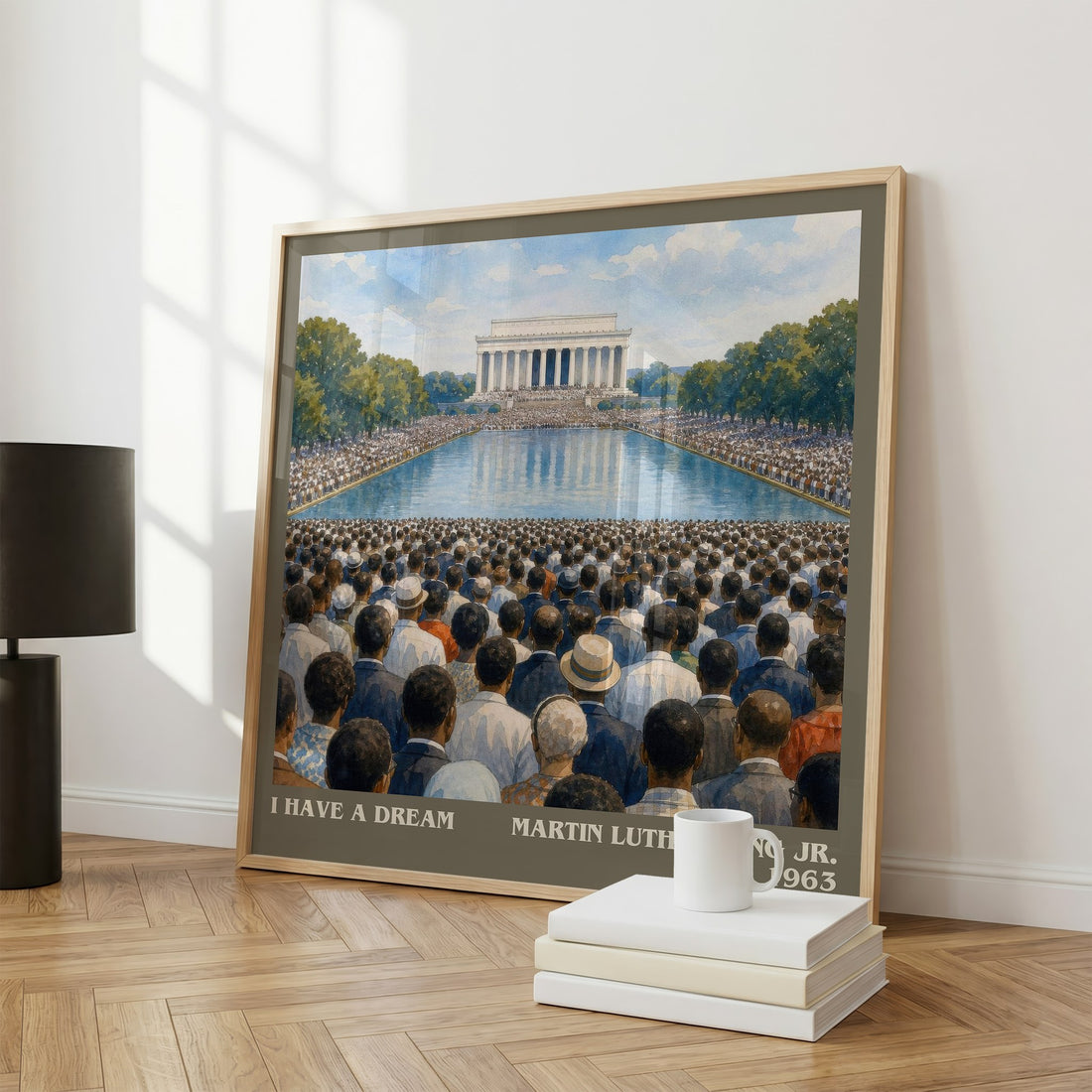 I have a dream literary print framed by window – literary home decor