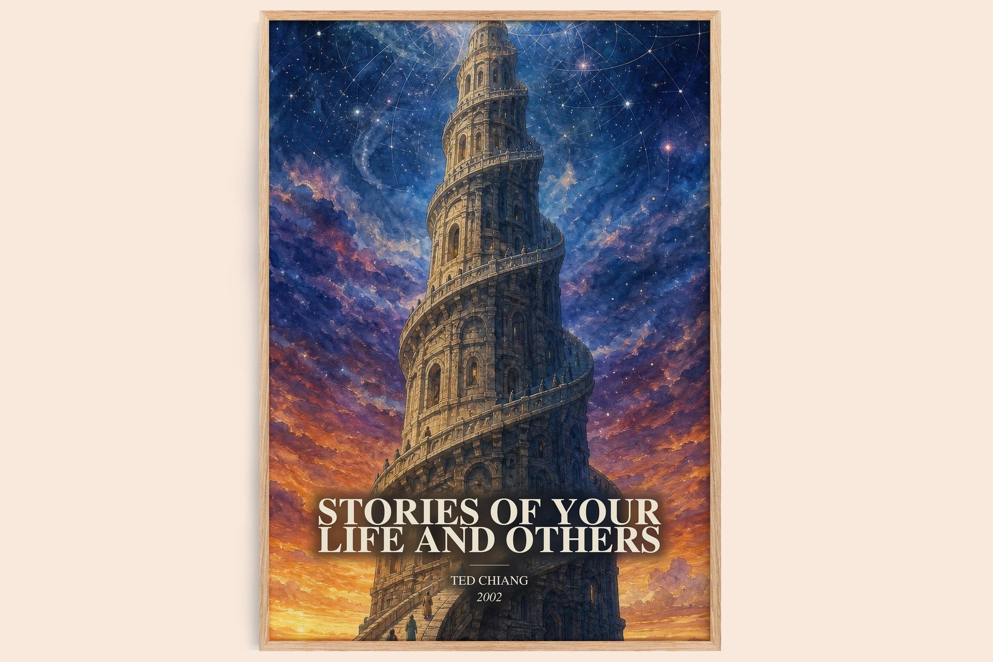 Stories of Your Life and Others Book Watercolour Illustration by Ted Chiang