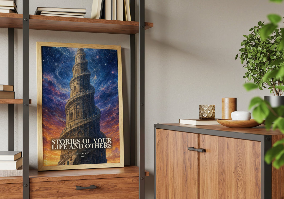 Stories of Your Life and Others book watercolour illustration paper finish options – matte satin gloss