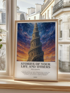Stories of Your Life and Others bookish poster colour and style options – Ted Chiang book art
