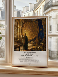 The Merchant and the Alchemist's Gate bookish poster colour and style options – Ted Chiang book art