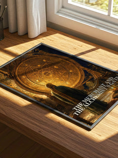 The Merchant and the Alchemist's Gate watercolour book poster framed on wall – sci fi wall art