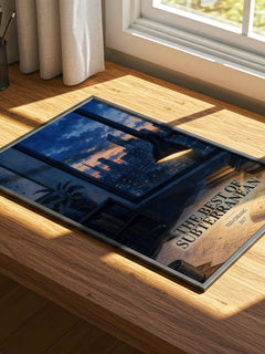 The Best of Subterranean watercolour book poster framed on wall – sci fi wall art
