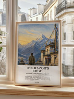 The Razor's Edge bookish poster colour and style options – William Somerset Maugham book art