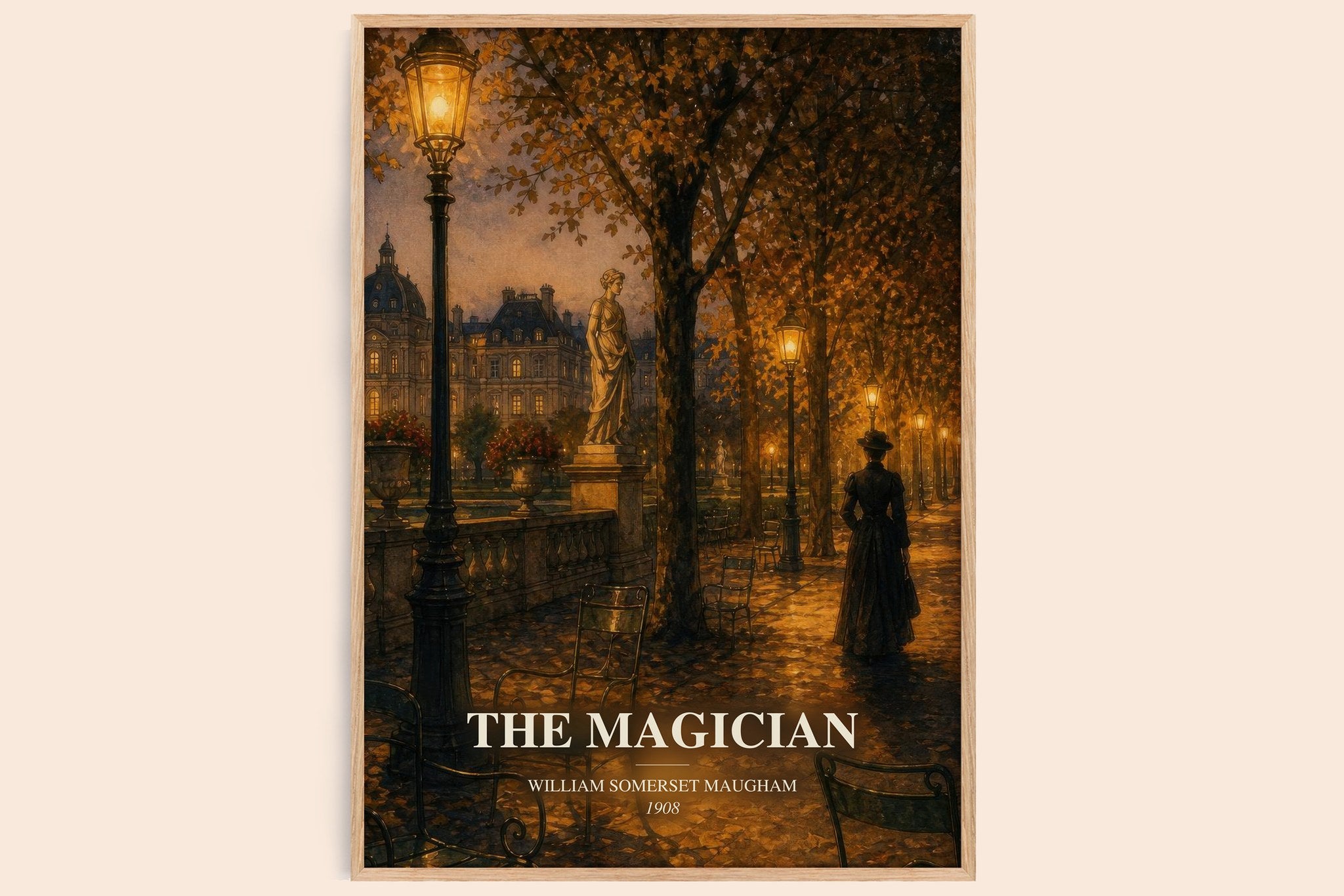 The Magician Book Watercolour Illustration by William Somerset Maugham