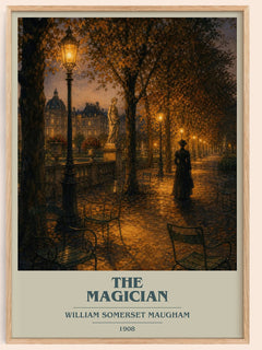 The Magician book cover book poster by William Somerset Maugham – framed literary art print