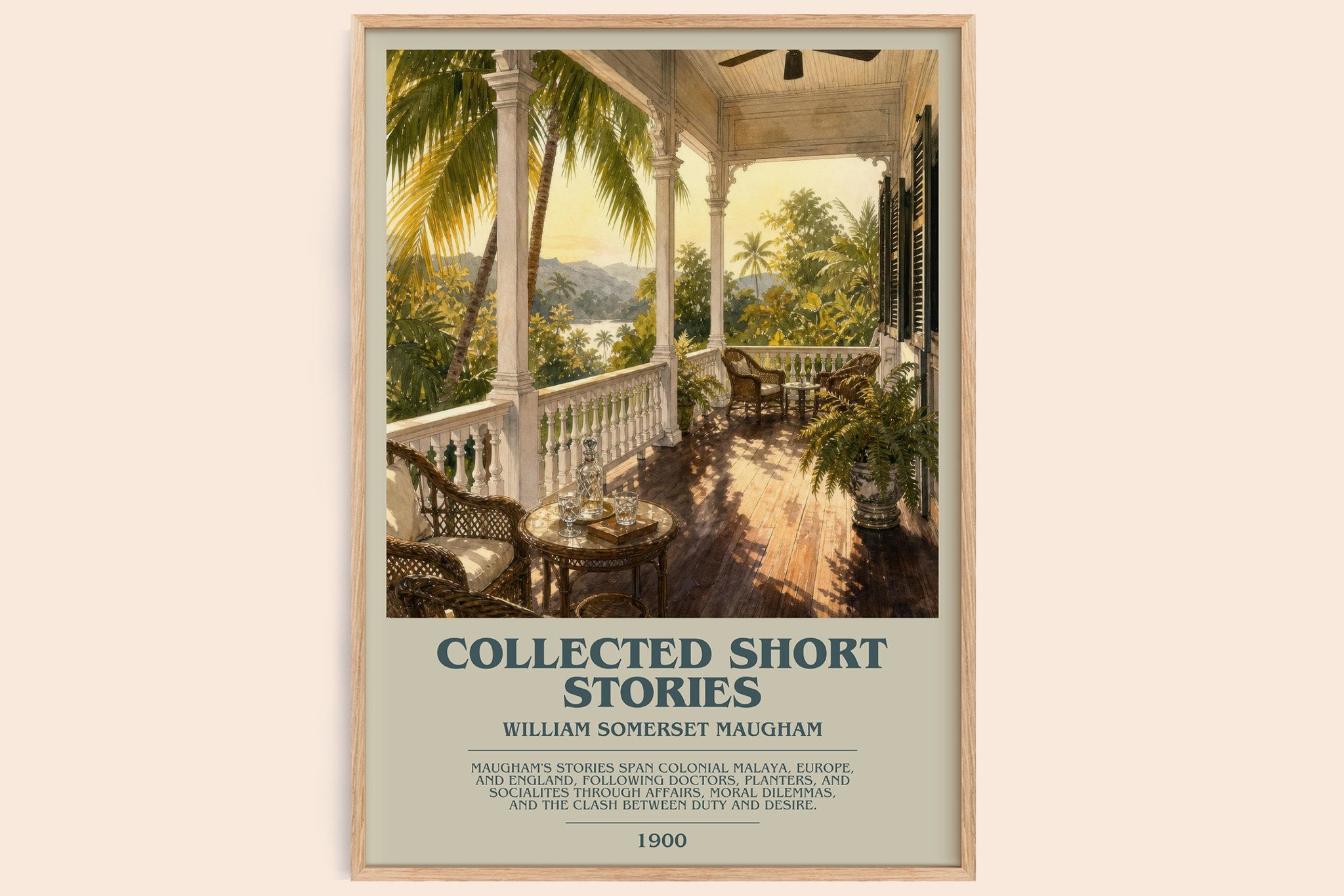 Collected short stories Bookish Wall Art by William Somerset Maugham