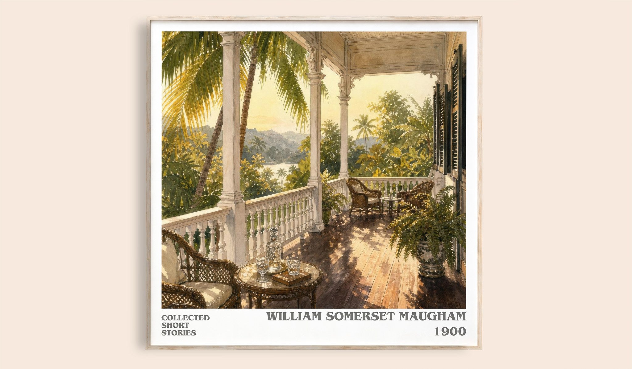 Collected short stories Literary Art Print by William Somerset Maugham