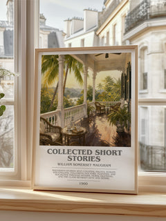 Collected short stories bookish poster colour and style options – William Somerset Maugham book art