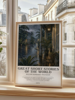 Great Short Stories of the World bookish poster colour and style options – William Somerset Maugham book art