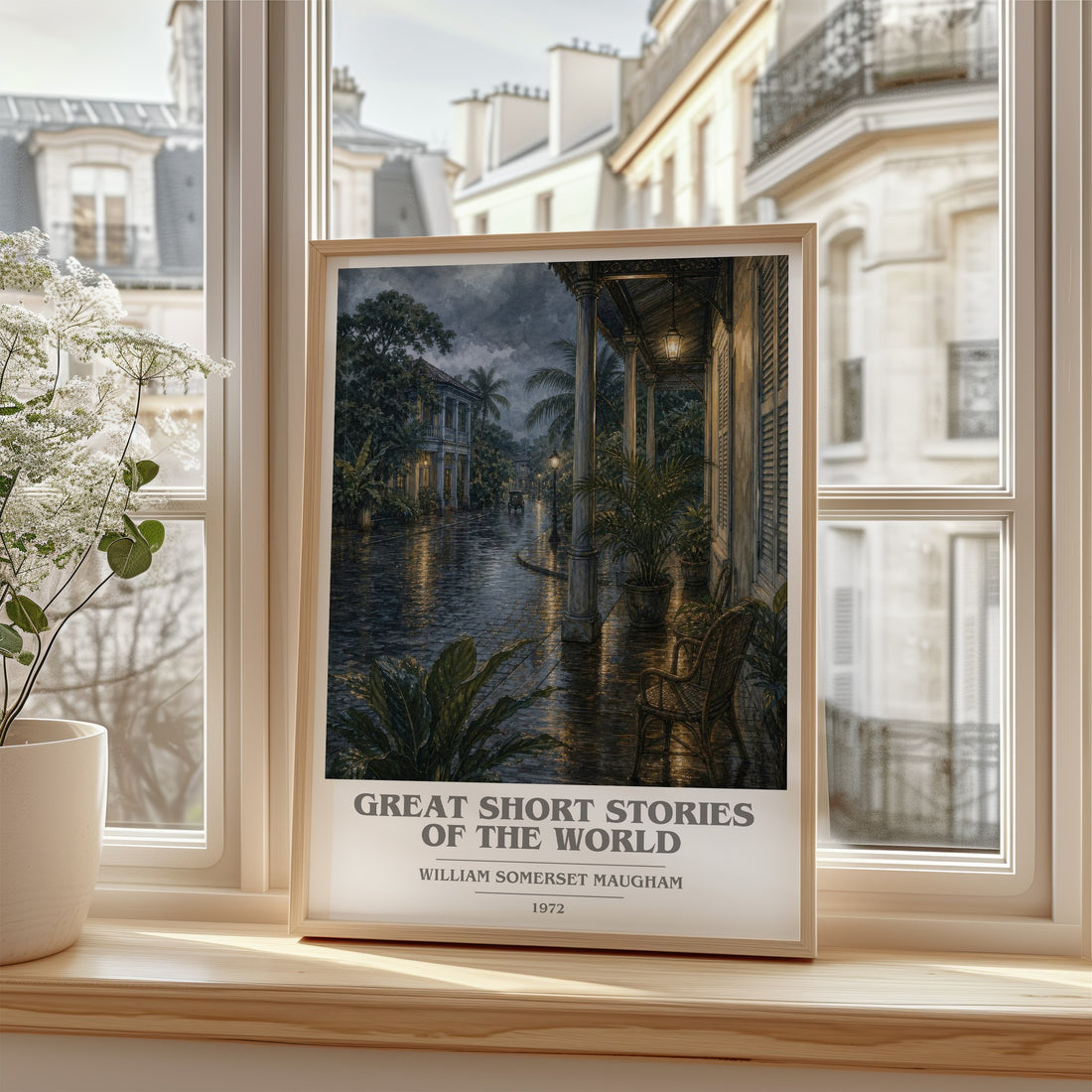 Great Short Stories of the World book cover poster colour and style options – William Somerset Maugham book art