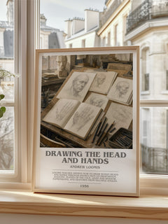 Drawing the head and hands bookish poster colour and style options – Andrew Loomis book art
