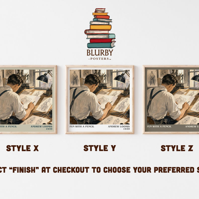Fun With a Pencil literary print in frame leaning in hallway – non fiction wall art