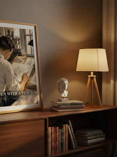 Fun With a Pencil watercolour print on bookshelf – Andrew Loomis fan gift