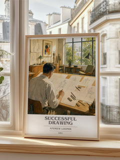 Successful drawing book cover poster colour and style options – Andrew Loomis book art