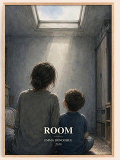 Room watercolour book poster by Emma Donoghue – framed literary art print