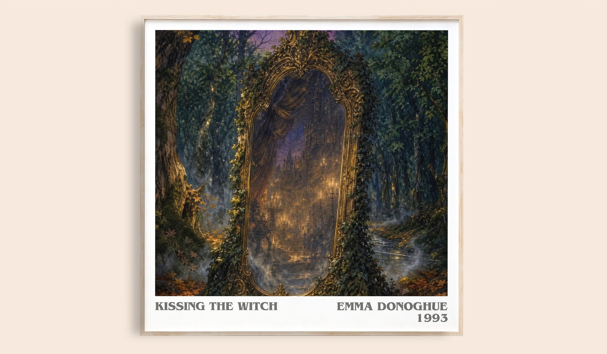 Kissing the Witch Literary Art Print by Emma Donoghue
