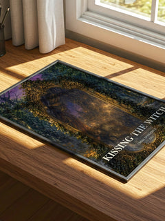 Kissing the Witch watercolour book poster framed on wall – literary fiction wall art
