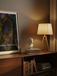 Kissing the Witch watercolour print on bookshelf – Emma Donoghue fan gift