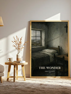 The Wonder watercolour print in frame leaning in hallway – historical fiction wall art