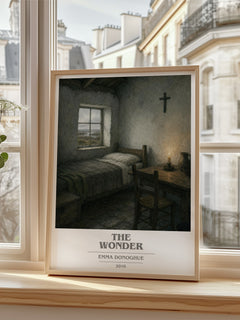 The Wonder book cover poster colour and style options – Emma Donoghue book art