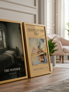 The Wonder watercolour print framed by window – literary home decor