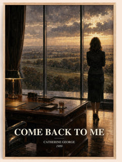 Come Back To Me watercolour book poster by Catherine George – framed literary art print