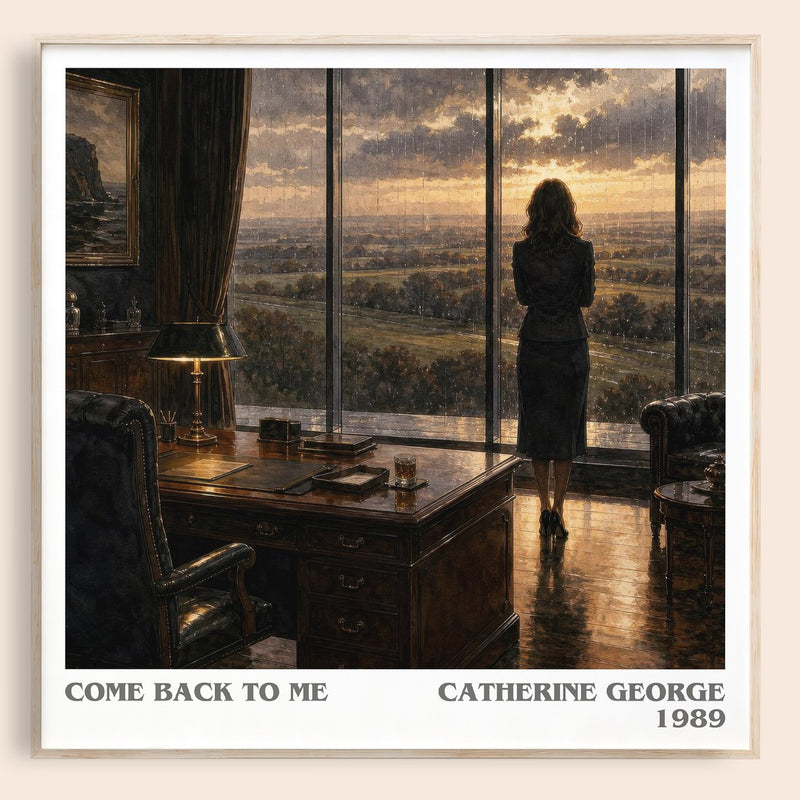 Come Back To Me literary book poster by Catherine George – framed literary art print