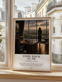 Come Back To Me bookish poster colour and style options – Catherine George book art
