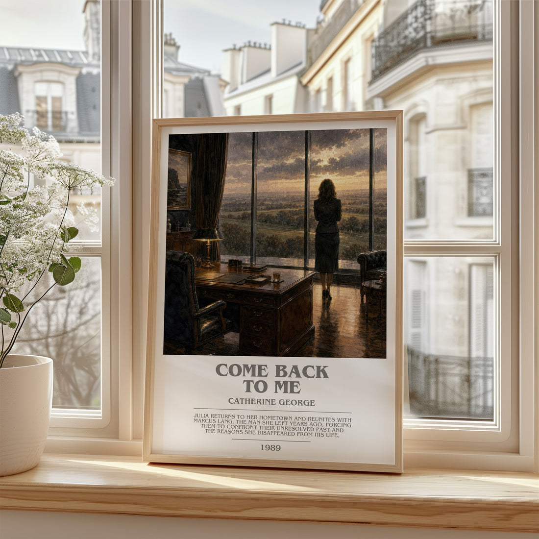 Come Back To Me bookish poster colour and style options – Catherine George book art