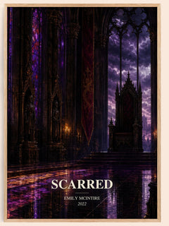 Scarred watercolour book poster by Emily McIntire – framed literary art print
