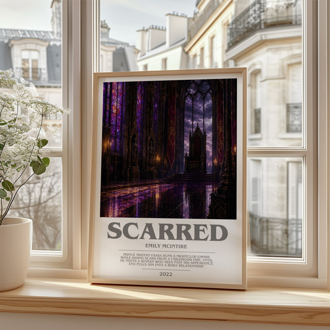 Scarred bookish poster colour and style options – Emily McIntire book art