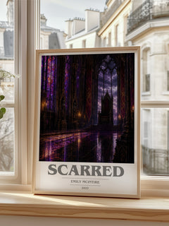 Scarred book cover poster colour and style options – Emily McIntire book art