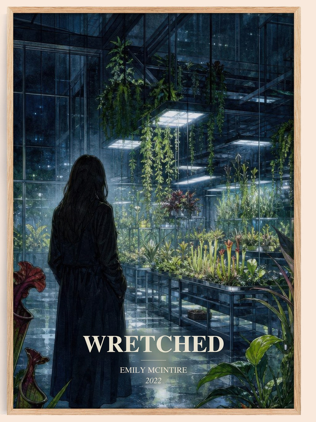 Wretched watercolour book poster by Emily McIntire – framed literary art print