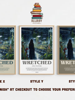 Wretched bookish print in frame leaning in hallway – romance wall art