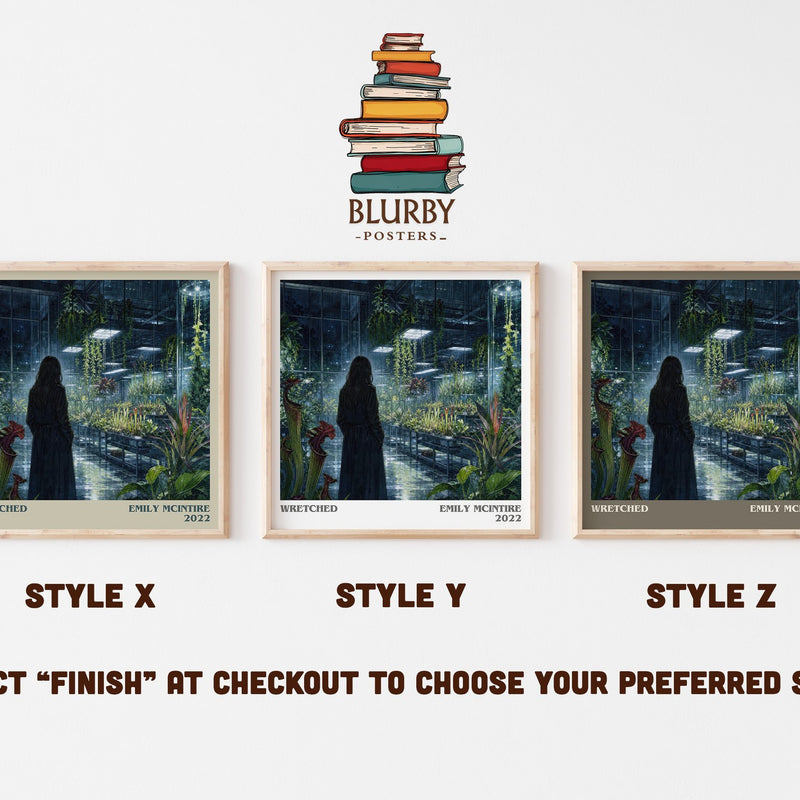 Wretched literary print in frame leaning in hallway – romance wall art