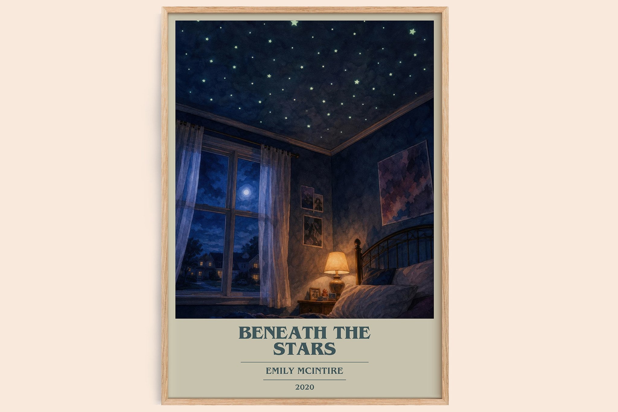 Beneath the Stars Book Cover Poster by Emily McIntire