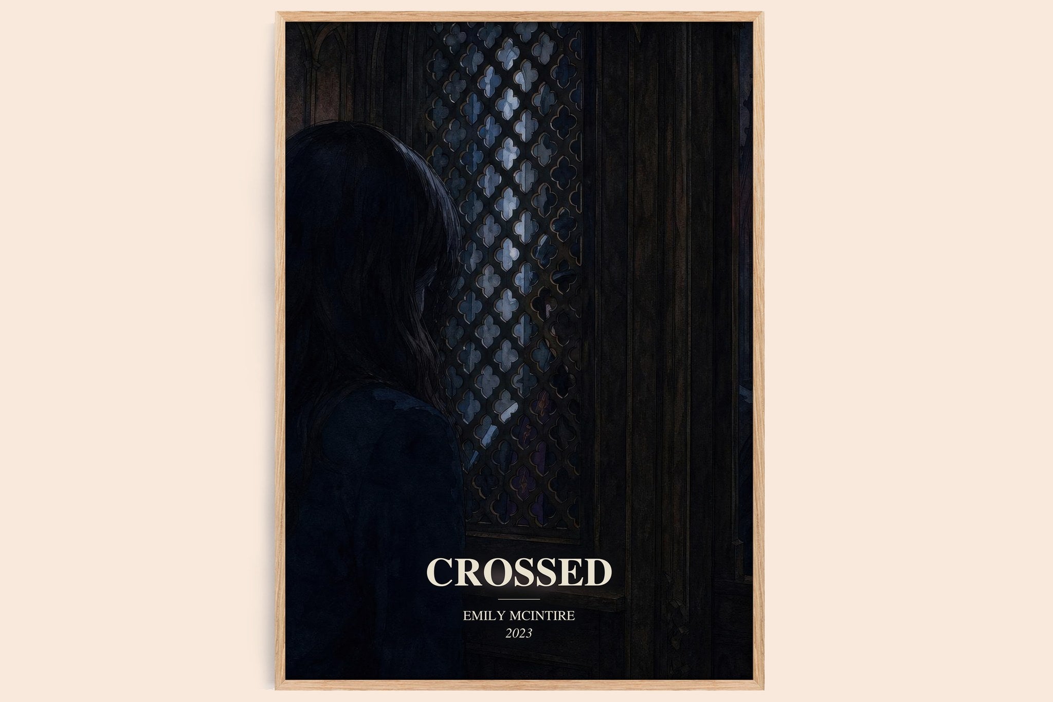Crossed Book Watercolour Illustration by Emily McIntire