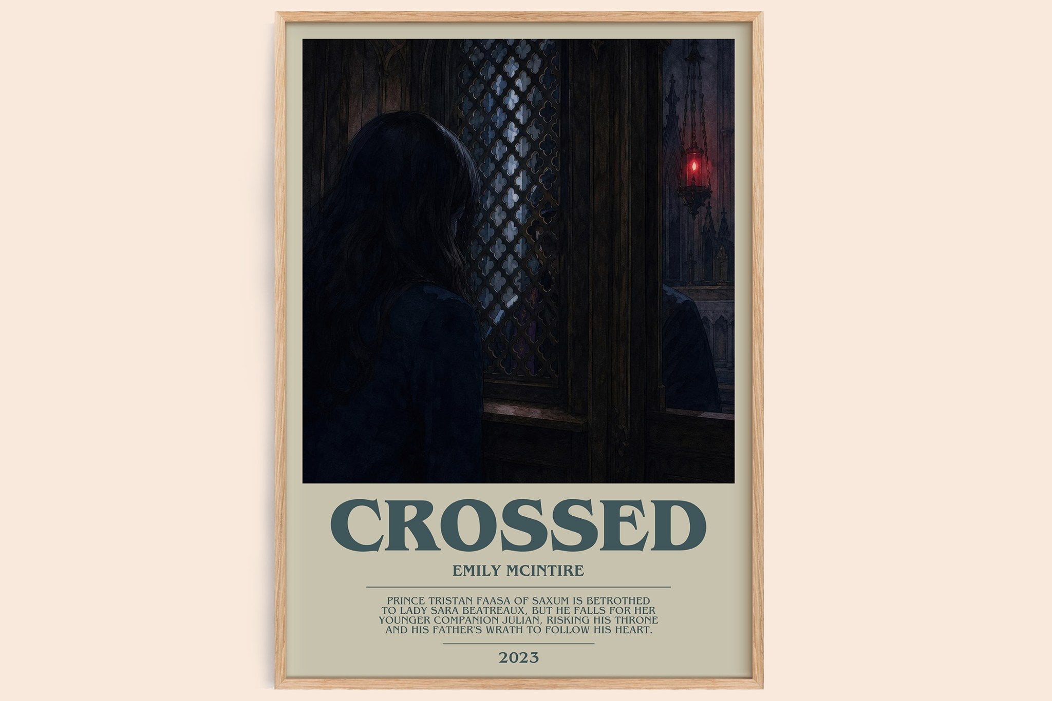 Crossed Bookish Wall Art by Emily McIntire