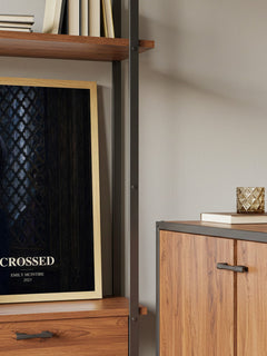 Crossed book watercolour illustration paper finish options – matte satin gloss