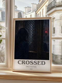 Crossed book cover poster colour and style options – Emily McIntire book art
