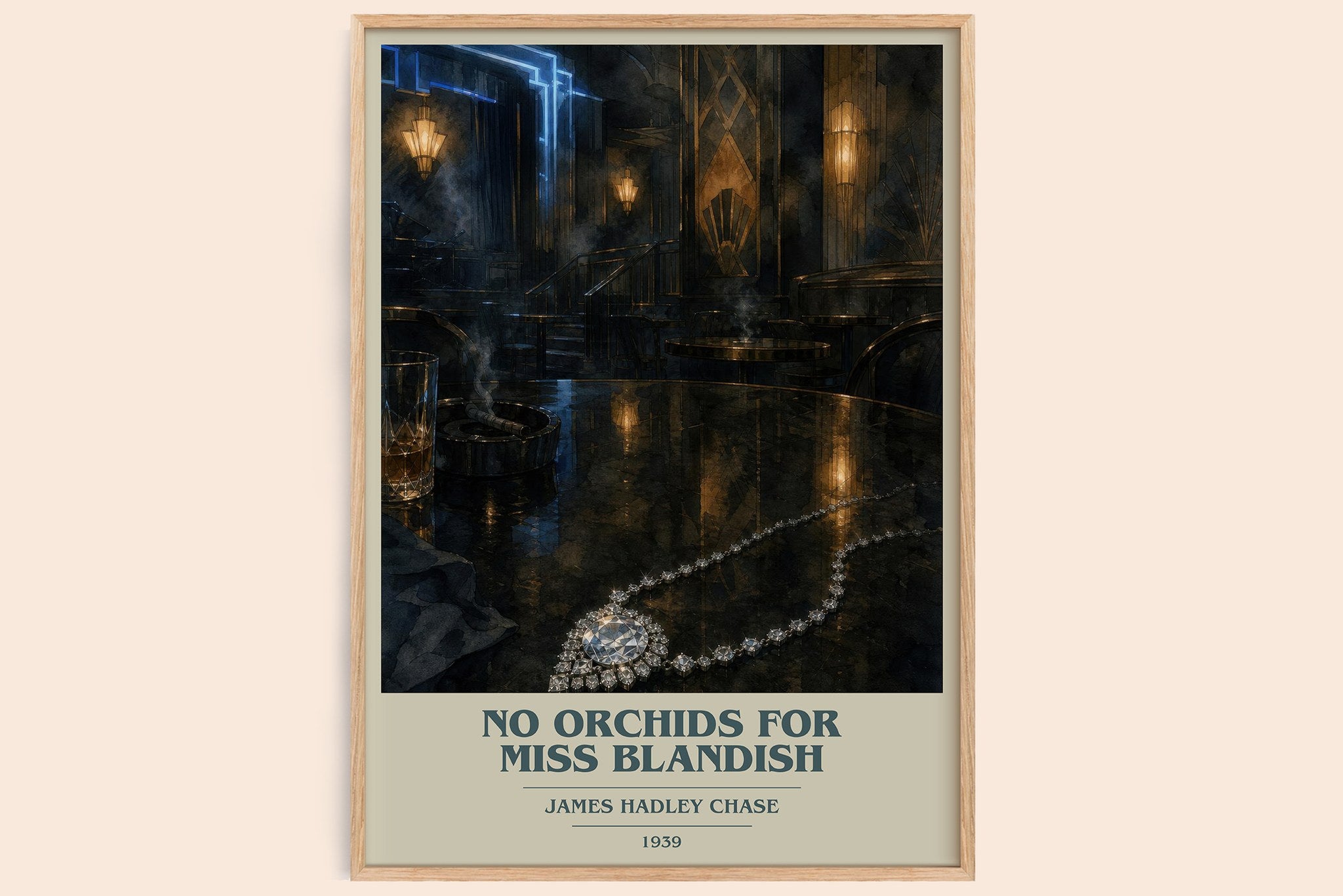 No Orchids for Miss Blandish Book Cover Poster by James Hadley Chase