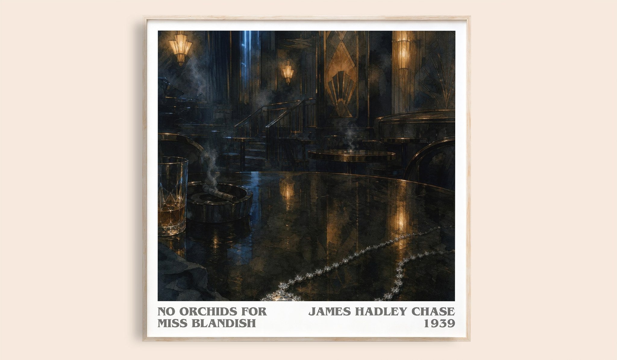No Orchids for Miss Blandish Literary Art Print by James Hadley Chase